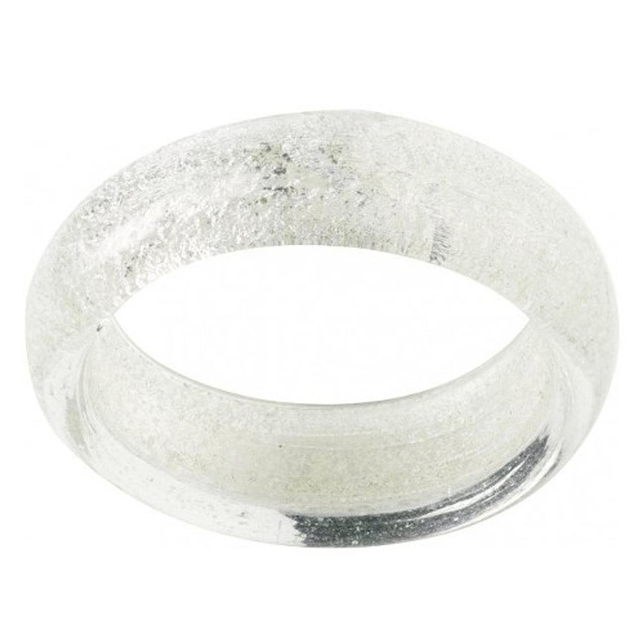 Glass Napkin Ring Silver