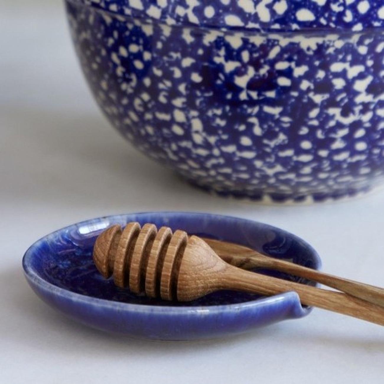 Casafina Blue Speckled Paper Towel Holder, Stoneware & Wood on Food52