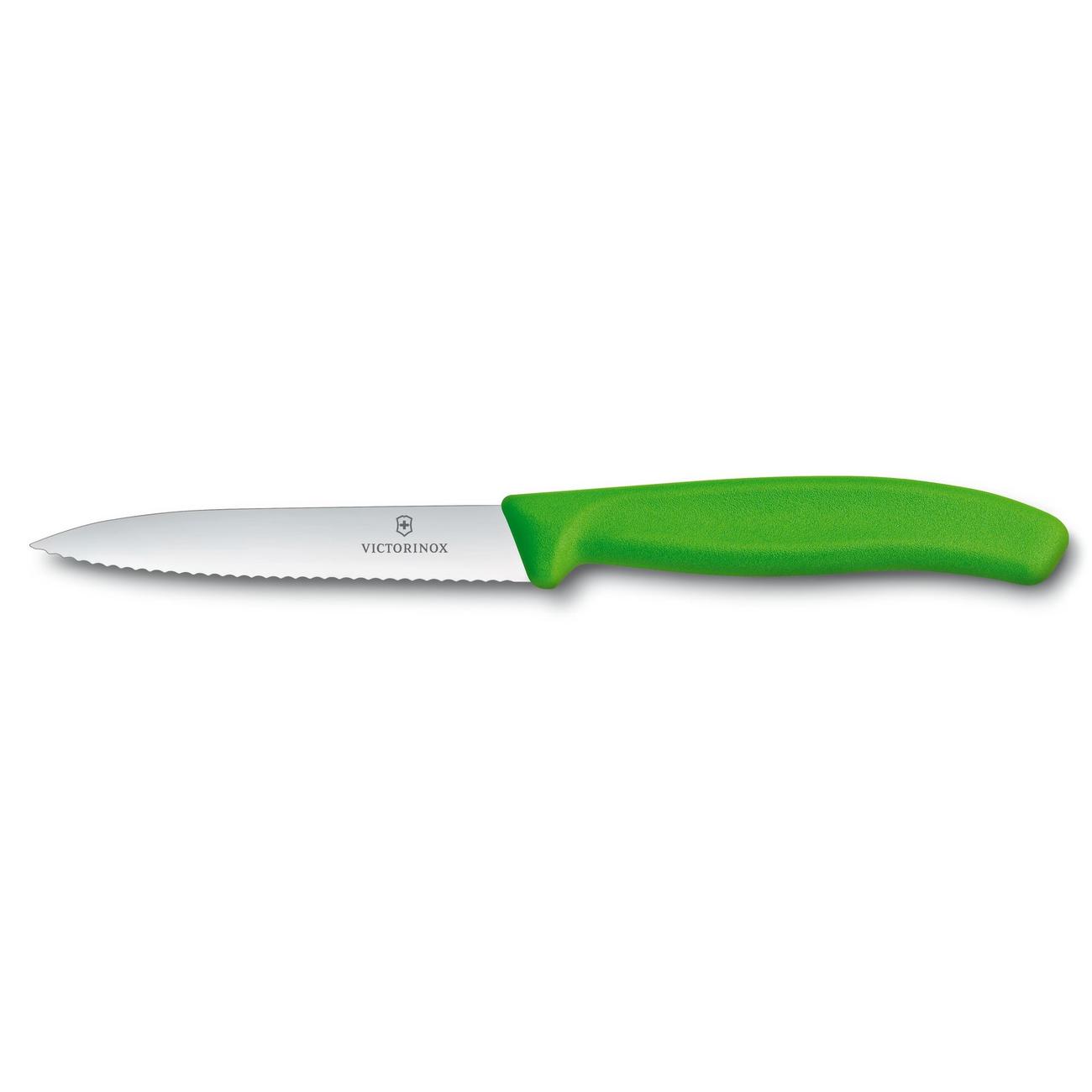 Victorinox SwissClassic vegetable knives partly serrated black