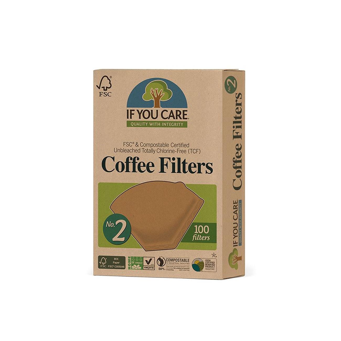 IF YOU CARE No.2 Unbleached Coffee Filters