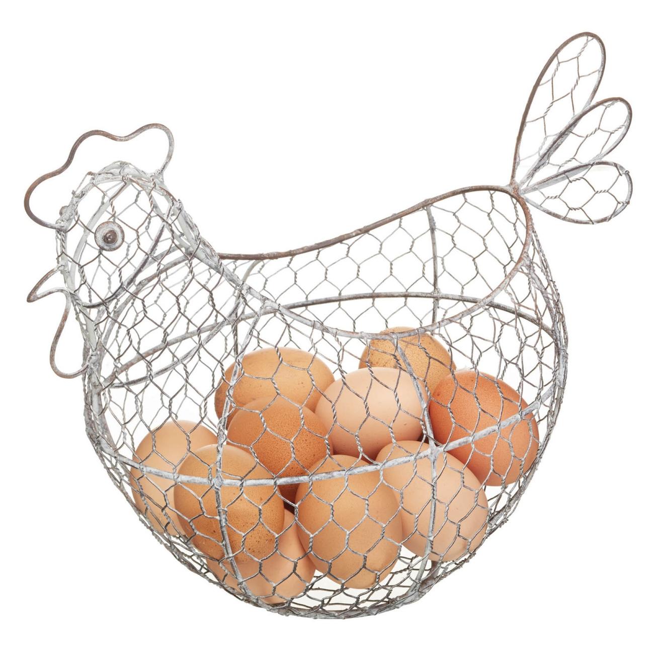 KitchenCraft Classic Collection Wire Egg Basket   KCCHICK 