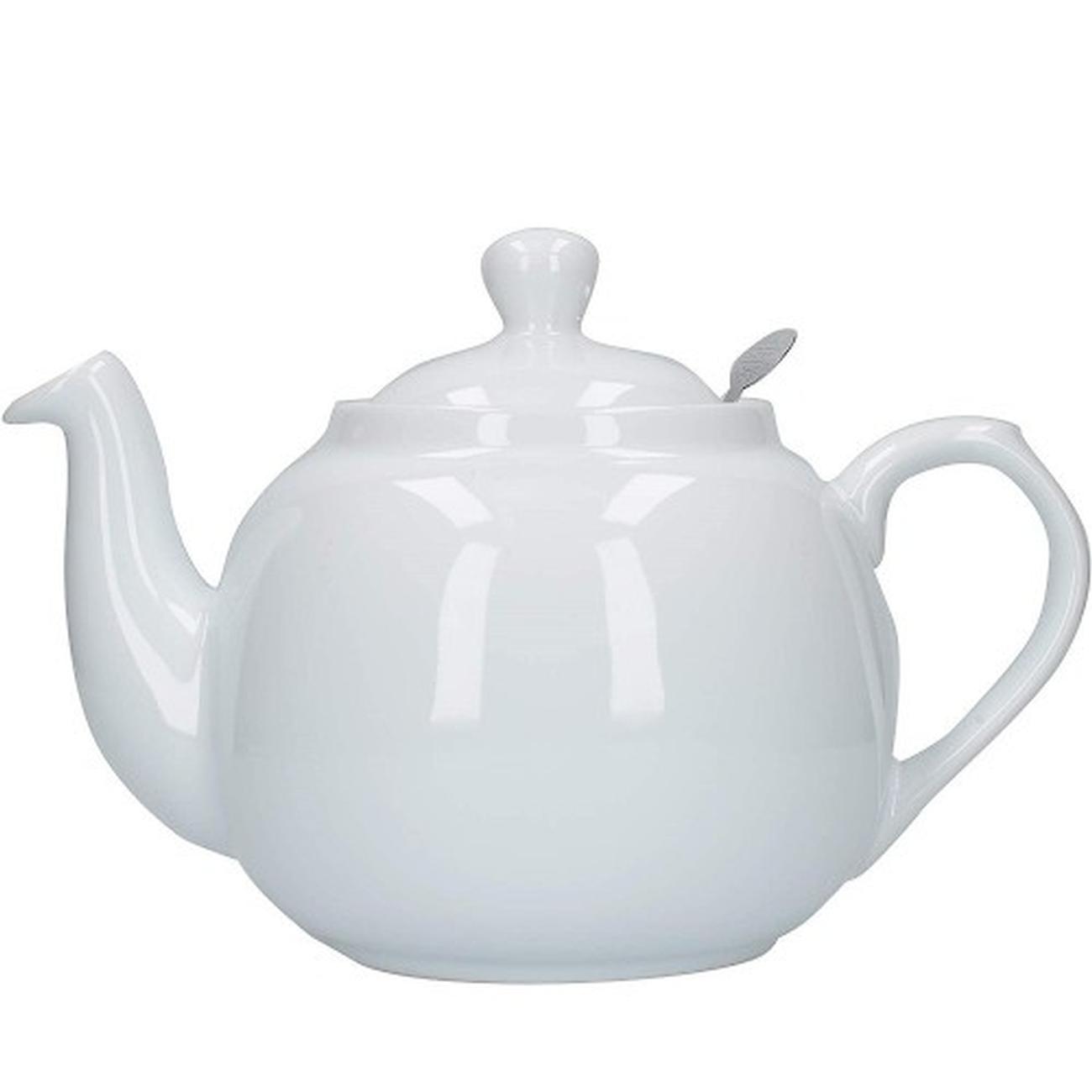 London Pottery Farmhouse Teapot 6 Cup White