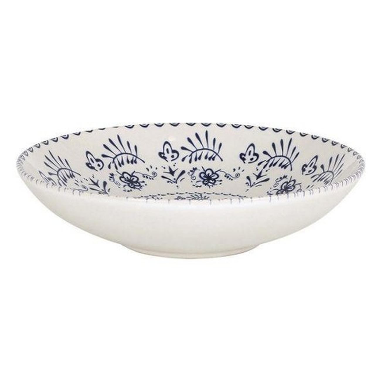 La Mediterránea Soup Plate 21cm Monaco Blue Floral