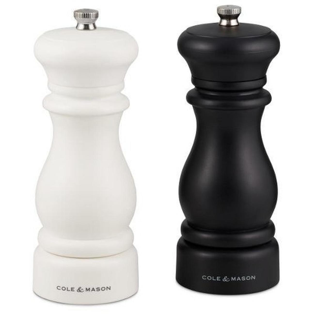 Cole&Mason Precision Grind 505 Salt and Pepper Mill Gift Set - Acrylic/Clear, 14 cm