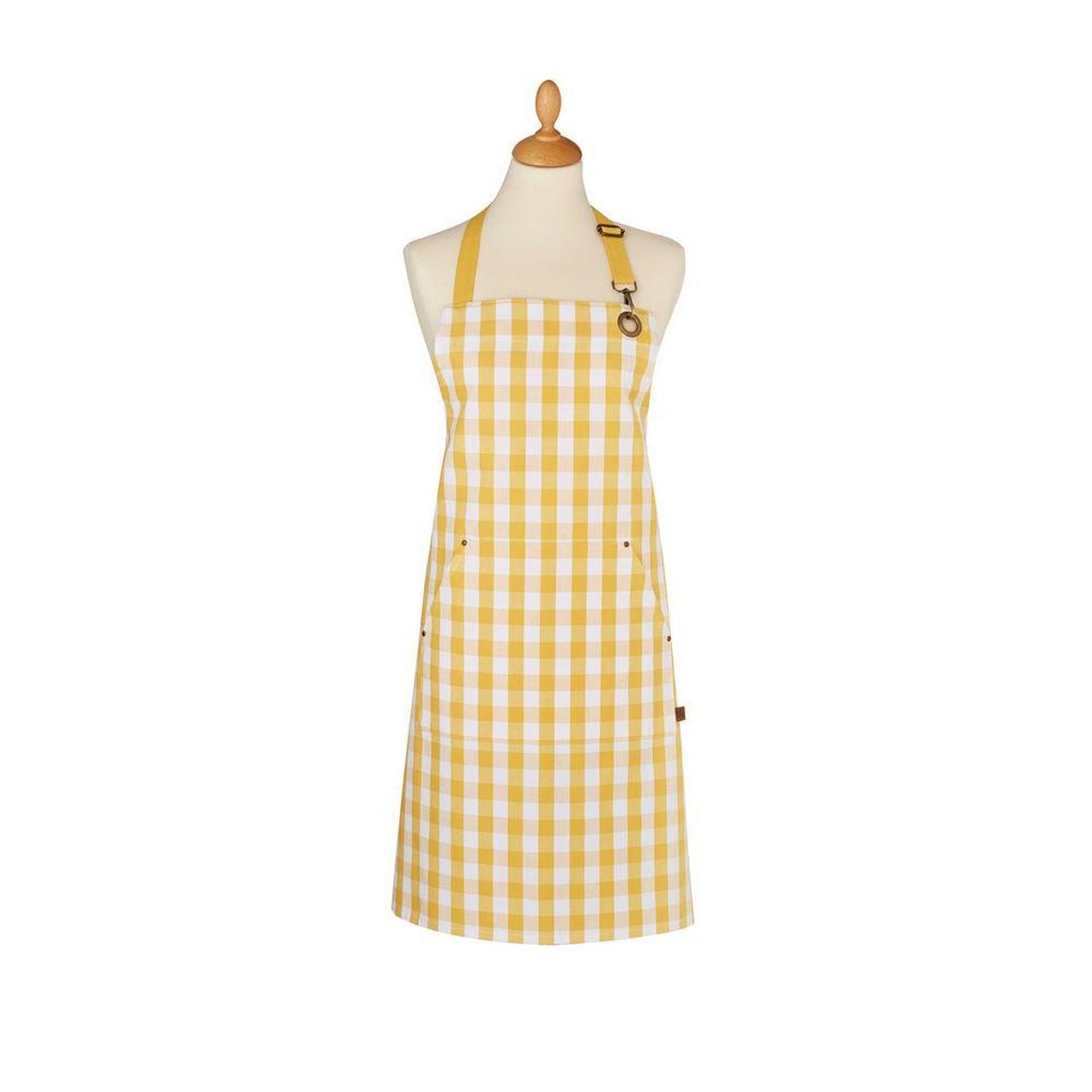 Ulster Weavers Cotton Apron Gingham Yellow