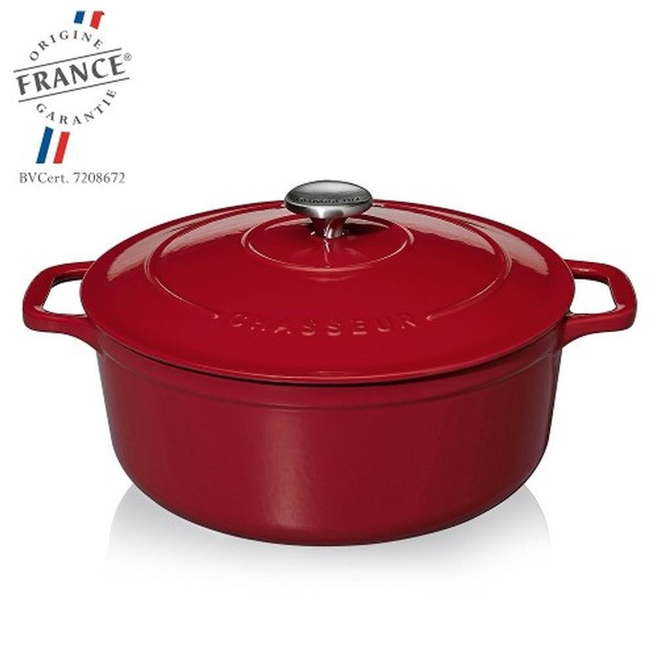 Chasseur Round Casserole 28cm Caviar