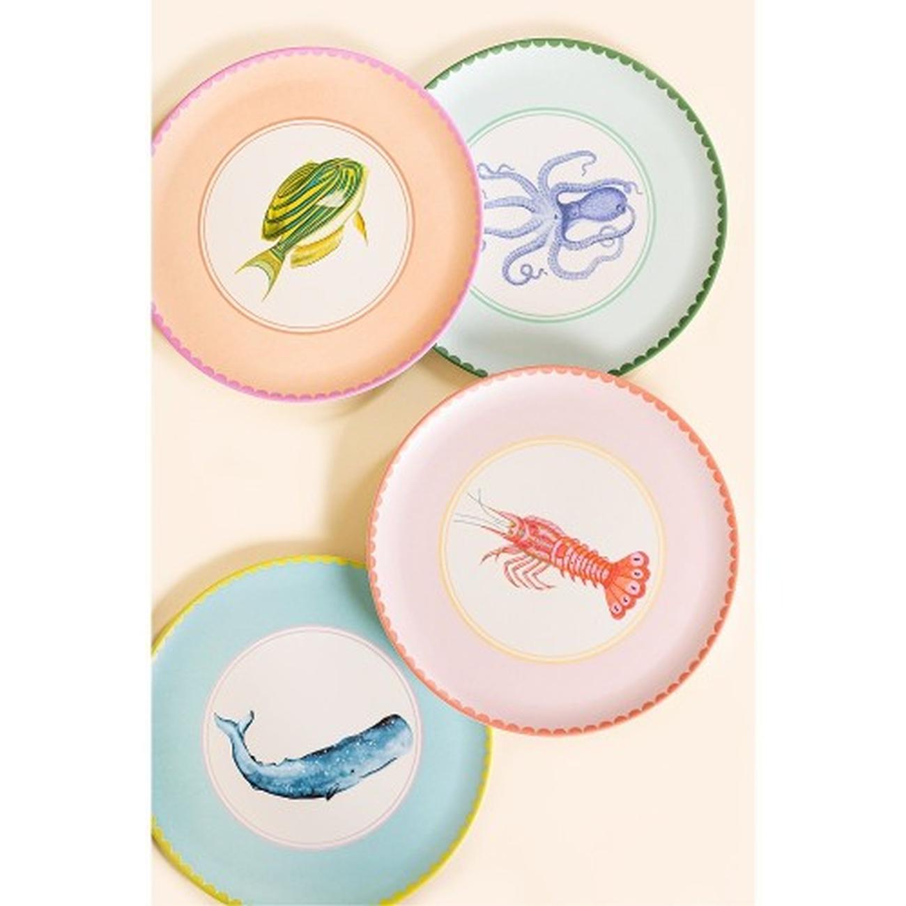 Yvonne Ellen Melamine Side Plates Set of 4