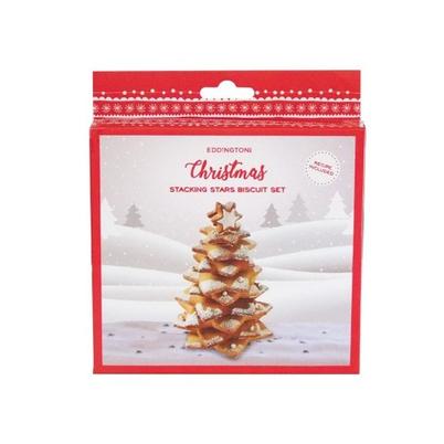 Eddingtons Christmas Stacking Stars Biscuit Set 10pc