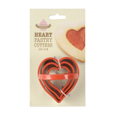 Eddingtons Heart Pastry Cutters Set of 3