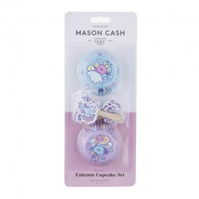 Mason Cash 48 Unicorn Cupcake Cases & Toppers