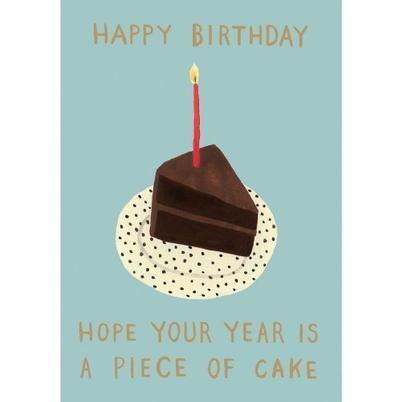 Birthday Card - A Piece Of Cake