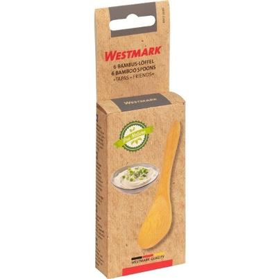 Westmark 6 Bamboo Condiment Spoons 9.5cm