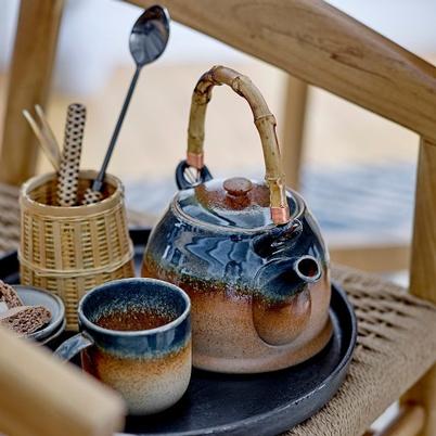 Aura Teapot & Strainer Blue 1L