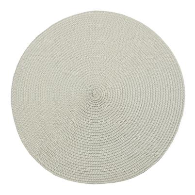 Walton & Co Circular Ribbed Placemat Linen