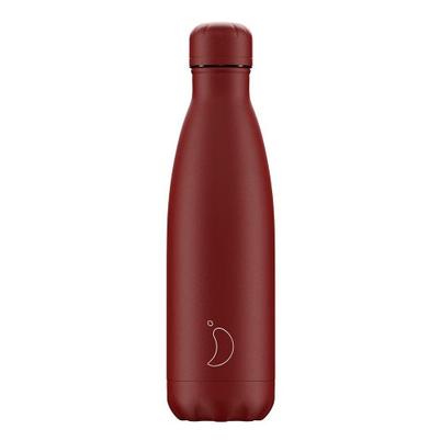 Chilly's 500ml Water Bottle Matte All Red