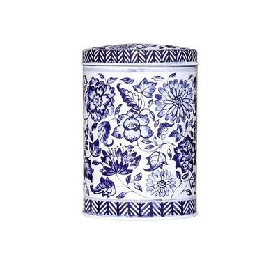 Claire Winteringham Blue & White Oval Tin