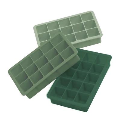Epicurean Classic Ice Cube Tray Green Pack of 3