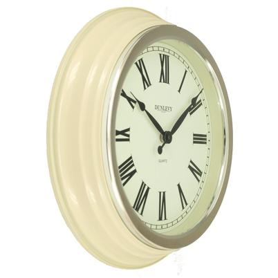 Dunlevy Classic Wall Clock Cream 14in