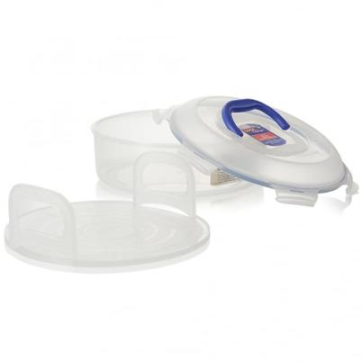 Lock & Lock Classic Round Cake Carrier with Cutting Guide