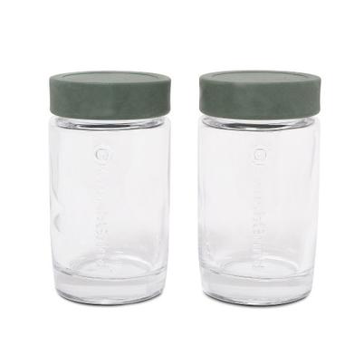 CrushGrind Vaasa Spice Jar Set of 2 Green