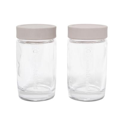 CrushGrind Vaasa Spice Jar Set of 2 Off-White