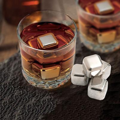 Epicurean Set of 4 Stainless Steel Whiskey Stones