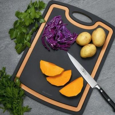 Epicurean Pro Cutting Board with Groove Slate 37x27.5cm