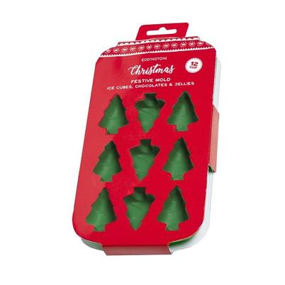 Eddingtons Festive Mold Christmas Tree Silicone Tray 12 Cup