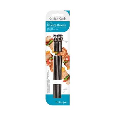 KitchenCraft Flat Sided Skewers 20cm Pack of 6