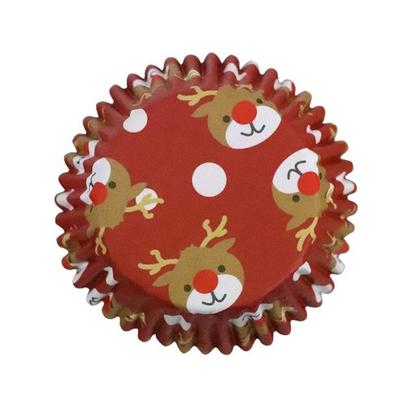 PME 30 Foil Baking Cases Christmas Reindeer