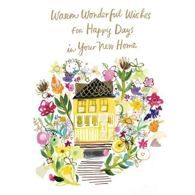 Greeting Card - Happy Days In Your New Home