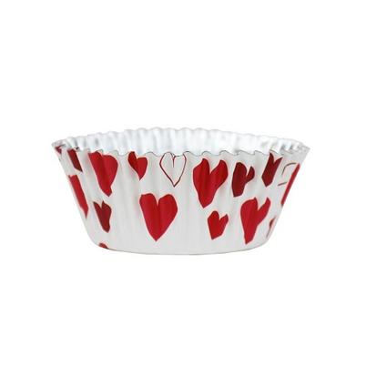 PME 30 Hearts Foil Lined Baking Cases