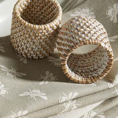 Rattan Napkin Ring Light Brown