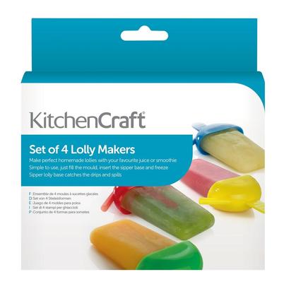 KitchenCraft Ice Lolly Makers Set of 4