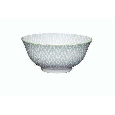 KitchenCraft Light Grey Pattern Ceramic Bowl