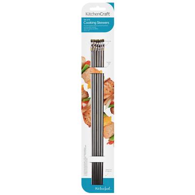 KitchenCraft Flat Sided Skewers 30cm Pack of 6