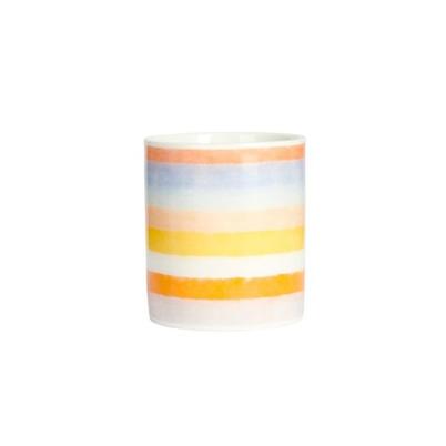 KitchenCraft 80ml Porcelain Espresso Cup Soleada Stripe