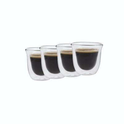 La Cafetiere Jack Set Of 4 Double Walled Glass Espresso Cups