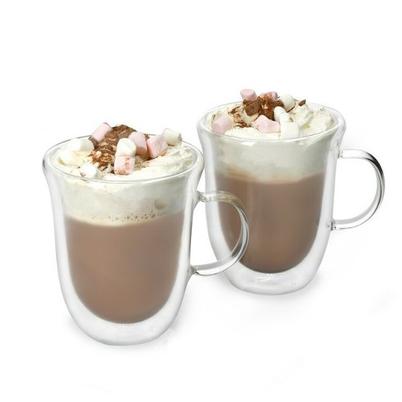 La Cafetiere Jack Set Of 2 Double Walled Hot Chocolate Mugs