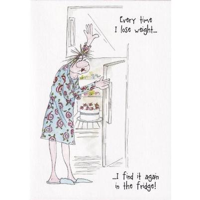 Greeting Card - Every Time I Lose Weight, Camilla & Rose