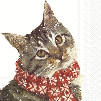 IHR Christmas Lunch Napkins Kitty