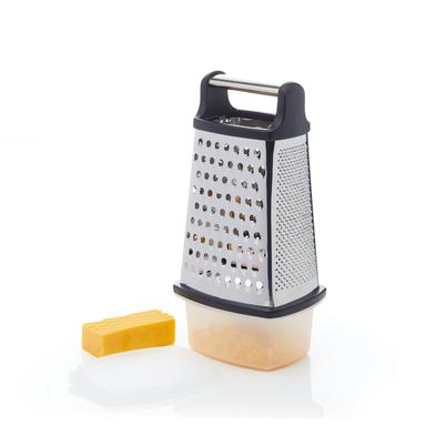 MasterClass Stainless Steel 4 Sided Box Grater With Collecting Box