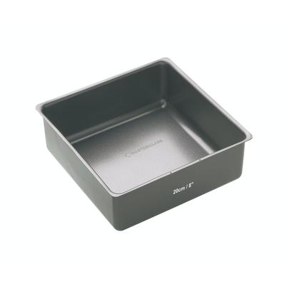 MasterClass Non-Stick Loose Base Deep Square Cake Pan 18cm