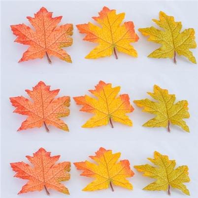Autumn Maple Leaves Pack of 9
