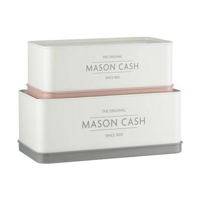 Mason Cash Innovative Kitchen Set of 2 Rectangular Storage Tins