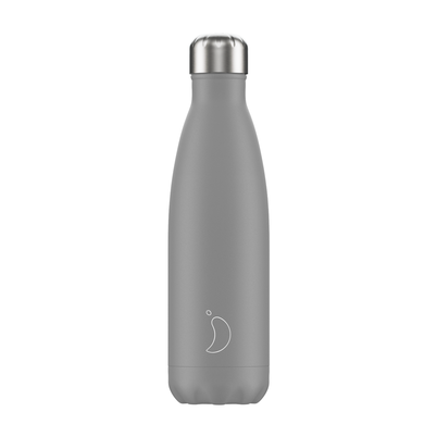 Chilly's 500ml Water Bottle Mono Grey