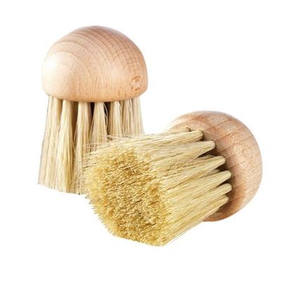 Mushroom Brush Wooden Handle