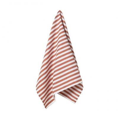 Casafina Stripes Set of 2 Kitchen Towels Orange