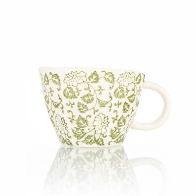 Siip Green Floral Mug 1