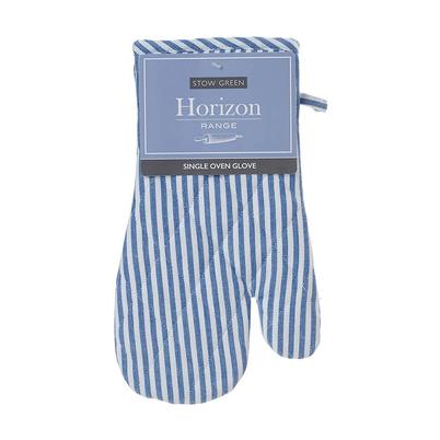 Horizon Single Oven Glove Pin Stripe Blue